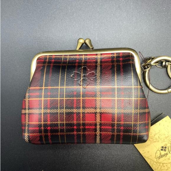 Patricia Nash Borse LeatherCoin Purse Key‎ Chain Tartan